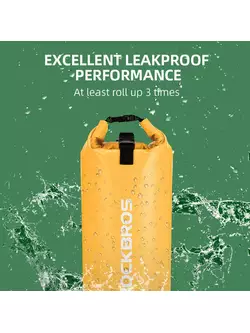 Rockbros Waterproof Backpack/sack 10L, yellow ST-004Y