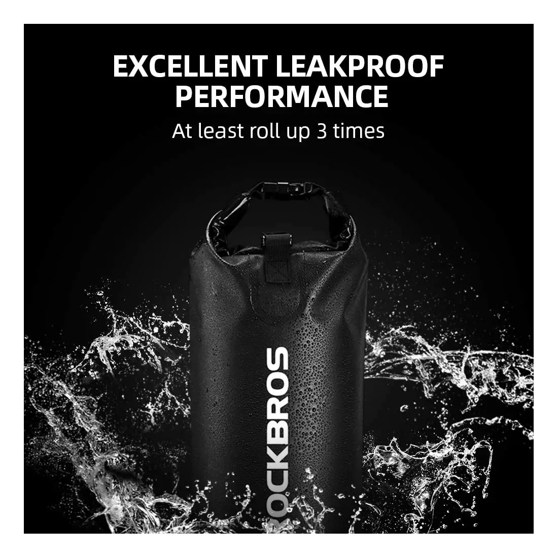 Rockbros Waterproof Backpack/sack 2L, black ST-001BK