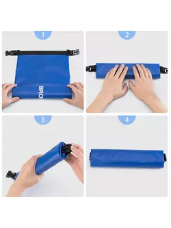 Rockbros Waterproof Backpack/sack 2L, blue ST-001BL