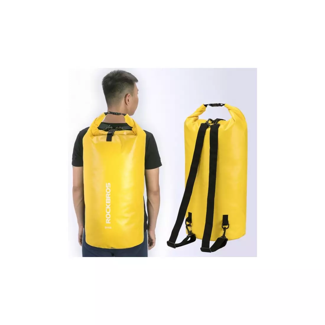 Rockbros Waterproof Backpack/sack 40L, yellow ST-007Y