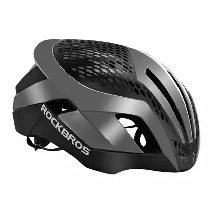 Rockbros Road bike helmet + Interchangeable Cover Design, black-grey TT-30-TI