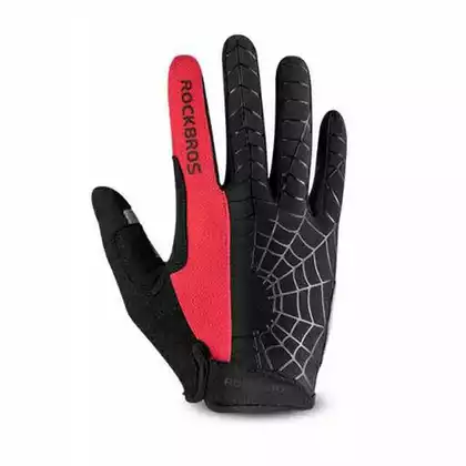 Rockbros bicycle gloves, gel, black-red S109-1BR