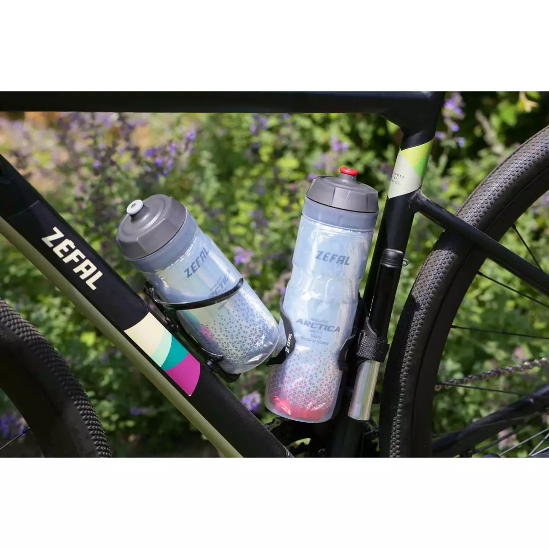 ZEFAL thermal bicycle water bottle ARCTICA 75 0,75L silver/black