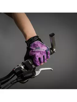 CHIBA LADY GEL PREMIUM women's cycling gloves, purple 3090120