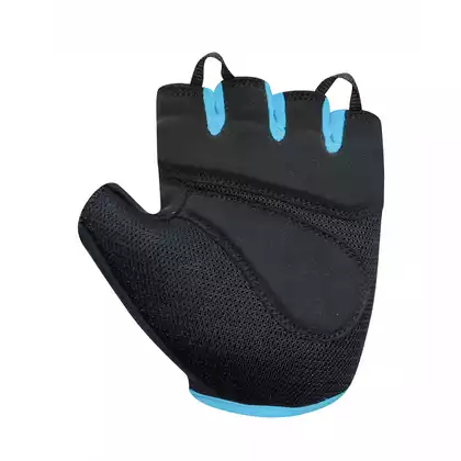 CHIBA LADY GEL women's cycling gloves, black-turquoise