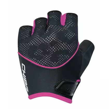 CHIBA LADY GEL women's cycling gloves, black pink