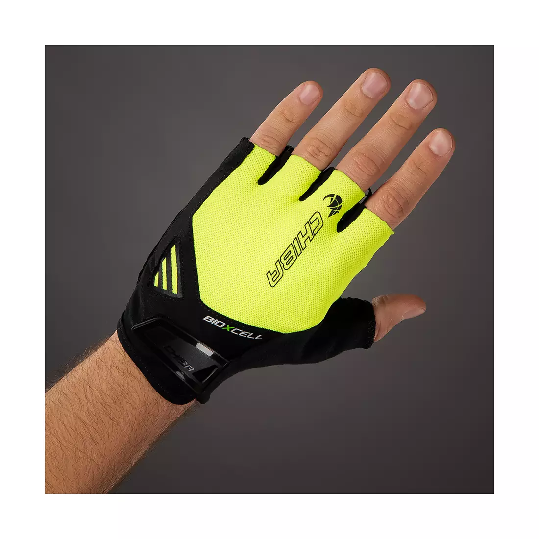CHIBA bicycle gloves BIOXCELL AIR neon yellow 3060820