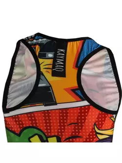 KAYMAQ DESIGN W26 women's sleeveless cycling t-shirt