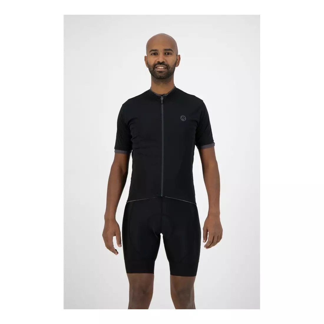 ROGELLI ESSENTIAL men's cycling jersey, black
