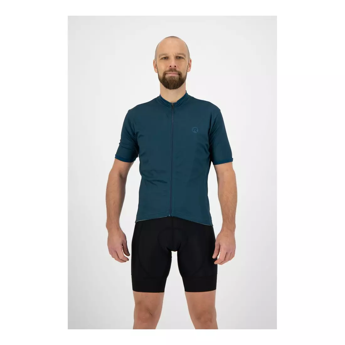 ROGELLI ESSENTIAL men's cycling jersey, dark turquoise