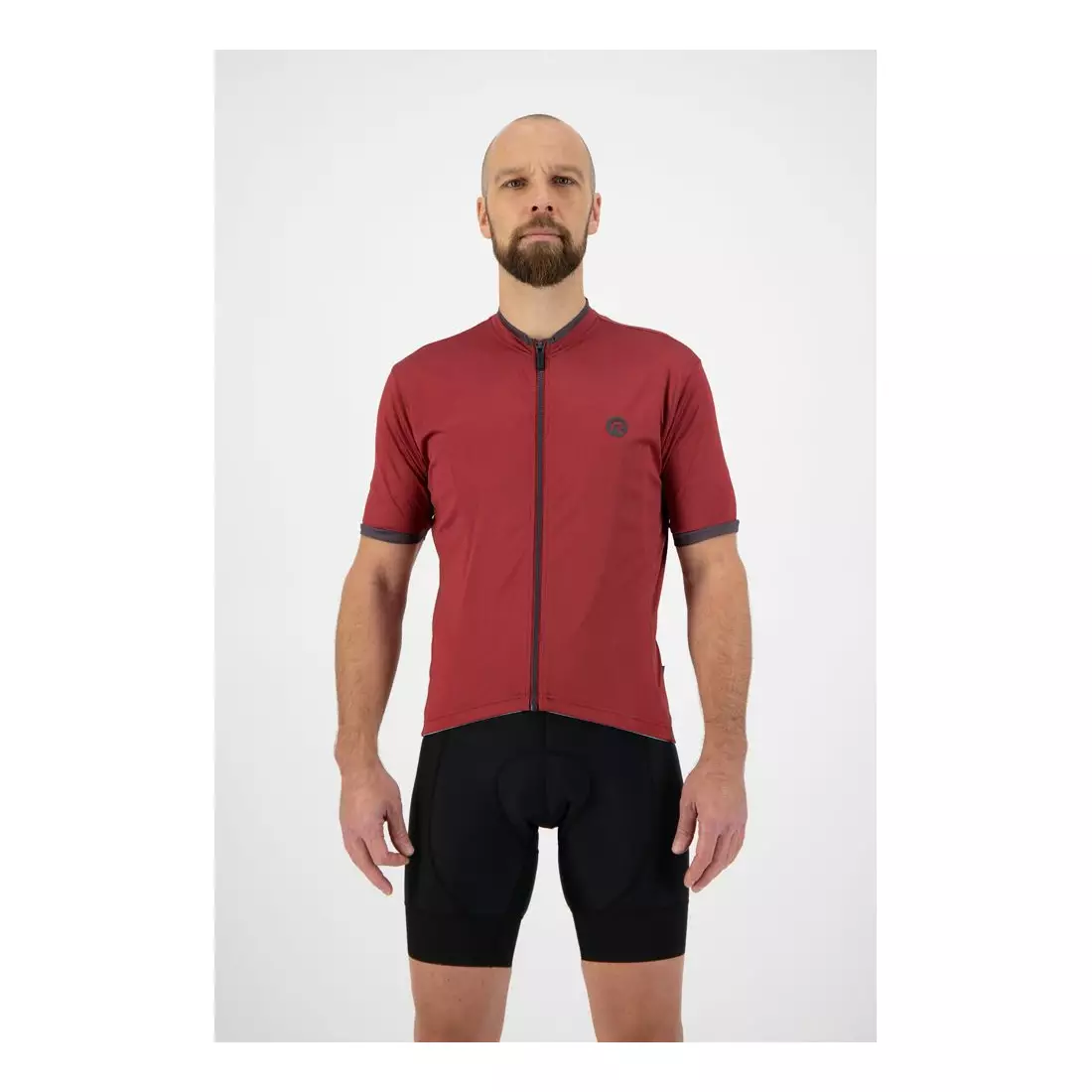 ROGELLI ESSENTIAL men's cycling jersey, maroon