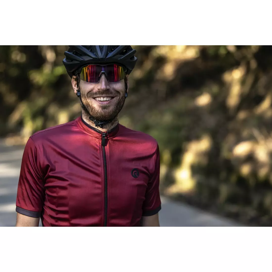 ROGELLI ESSENTIAL men's cycling jersey, maroon