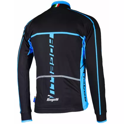 ROGELLI Men's softshell cycling jacket UMBRIA 2.0 black and blue L 
