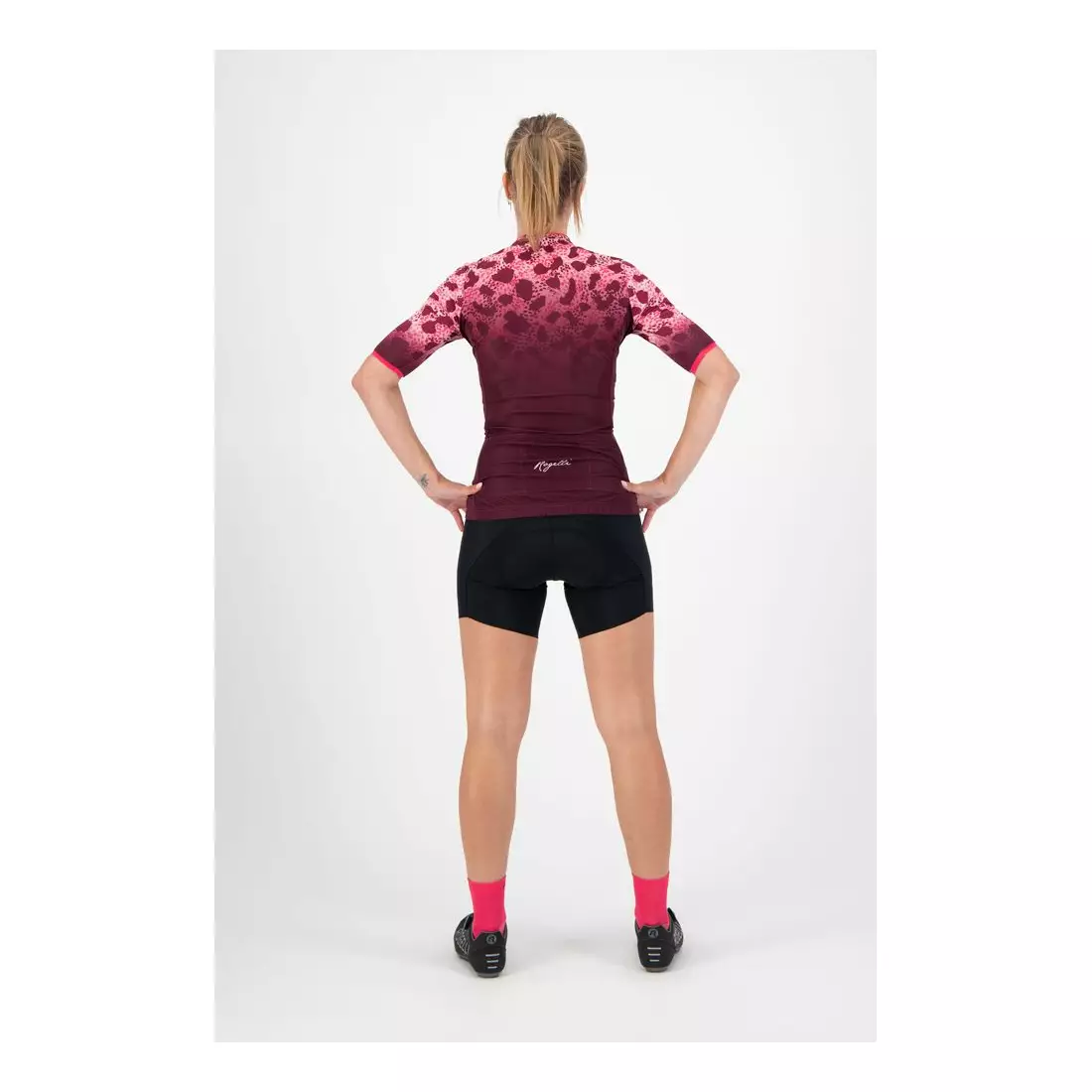 ROGELLI Women's cycling jersey ANIMAL maroon