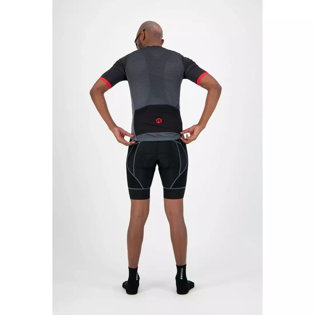 ROGELLI men's bicycle t-shirt VALOR black/red 001.038