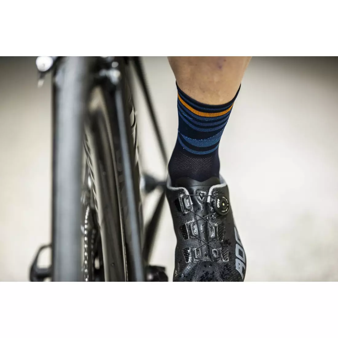 ROGELLI men's cycling socks STRIPE orange
