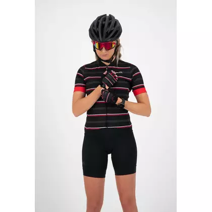 ROGELLI women's cycling gloves STRIPE red/black 