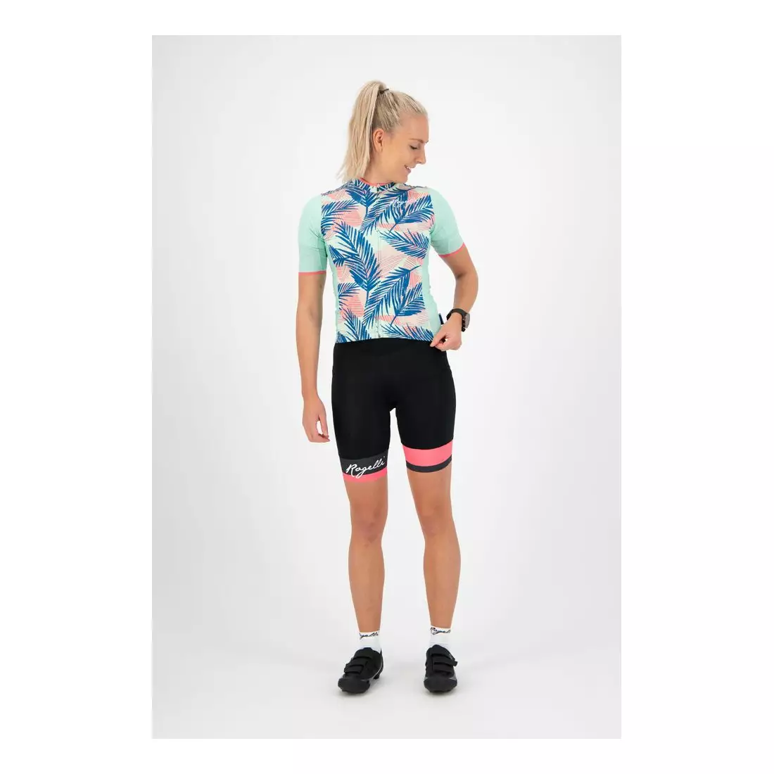 ROGELLI women's cycling jersey LEAF mint 010.087