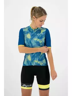 ROGELLI women's cycling jersey LEAF turquoise 010.086