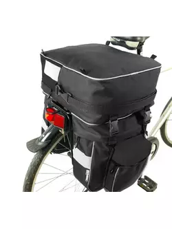 BASIC - CASPER I B037 rear bicycle bag - color: Black