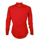 NEWLINE BASE ZIP SHIRT - women's running T-shirt D/R 13370-04