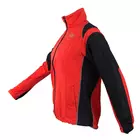 ROGELLI RUN ELVI - ultralight women's rain jacket, red-black
