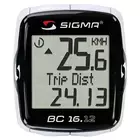 SIGMA BC 16.12 wired bicycle computer with 16 functions