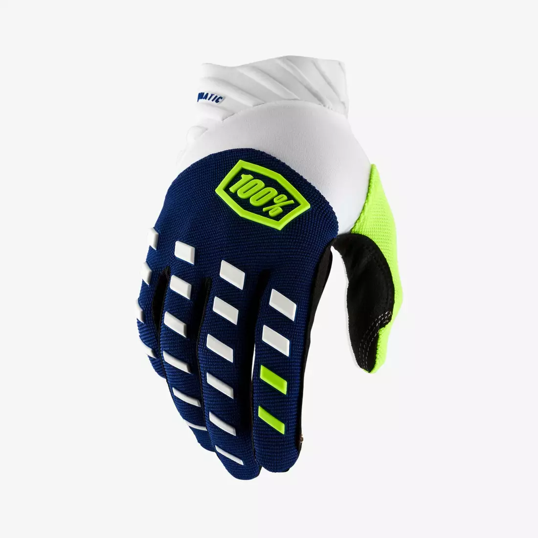 100% AIRMATIC Cycling gloves, navy blue and white