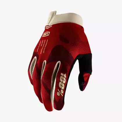 100% ITRACK Cycling gloves, maroon