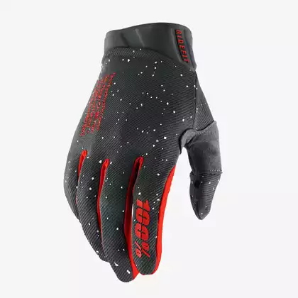 100% RIDEFIT Cycling gloves, black-red