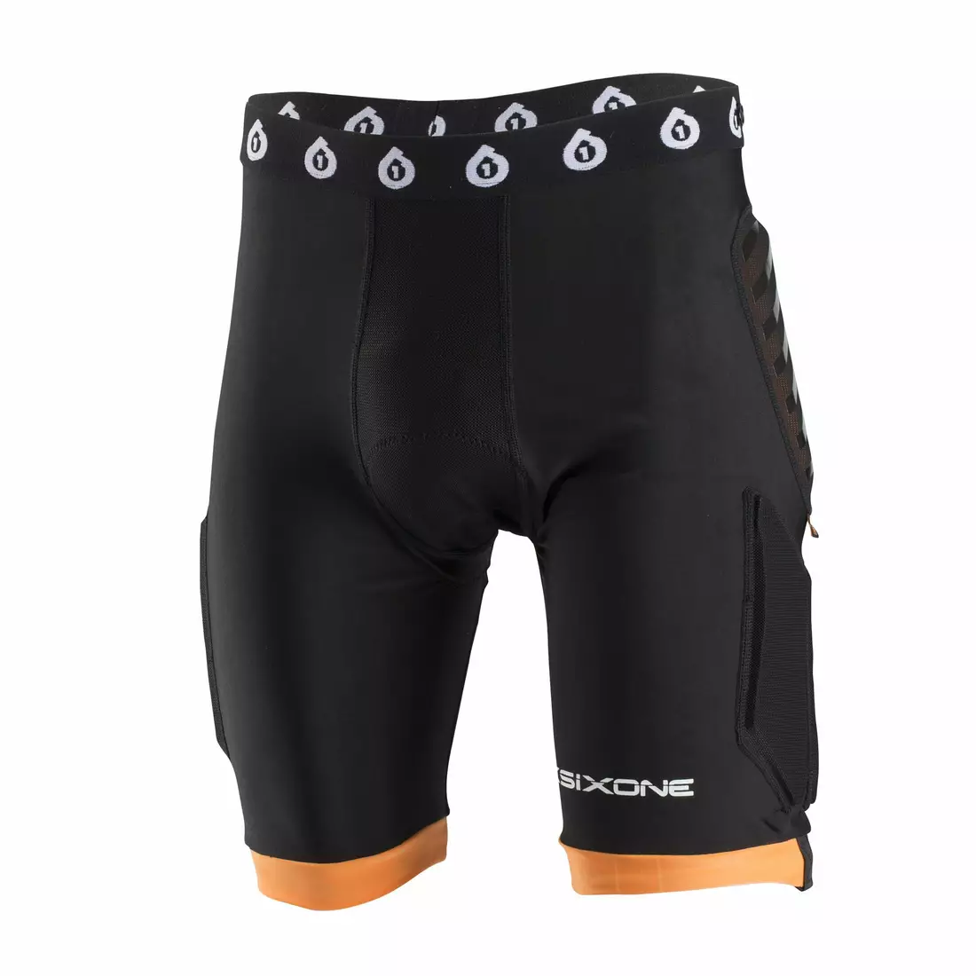 661 cycling shorts EVO COMPRESSION black and orange