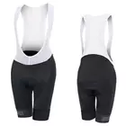 Biemme women's cycling shorts with suspenders LEGEND ECO LADY black and white