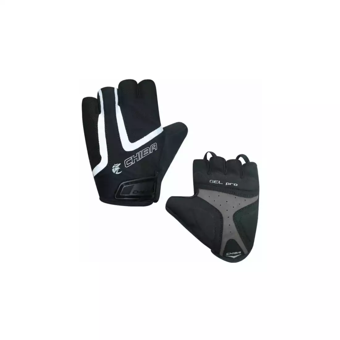 CHIBA GEL AIR REFLEX Cycling gloves, black