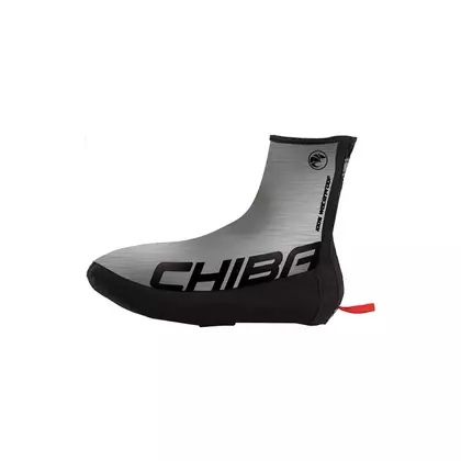 CHIBA THERMO NEOPREN UBERSCHUH Rain protectors for bicycle shoes, reflective silver 31439