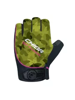 CHIBA women's cycling gloves LADY GEL PREMIUM olive 
