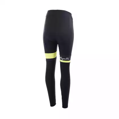 ROGELLI women's winter cycling pants SELECT black/yellow