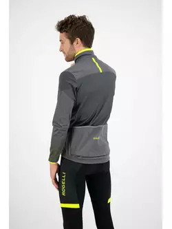 ROGELLI  WIRE men's winter cycling jacket softshell, gray-fluorine
