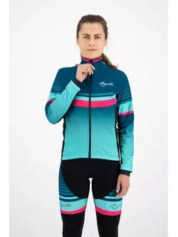 ROGELLI Women's winter cycling jacket IMPRESS blue-pink