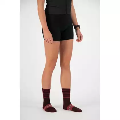 ROGELLI women's cycling socks STRIPE maroon