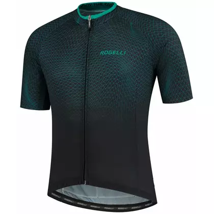 ROGELLI men's bicycle t-shirt WEAVE black/green 001.331