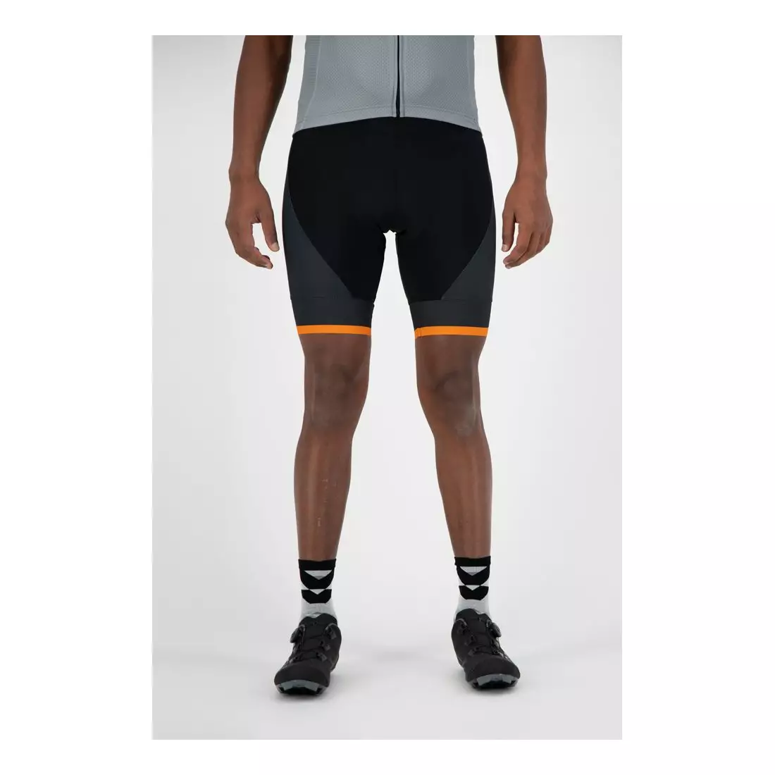 ROGELLI men's bike shorts with suspenders FUSE black/orange