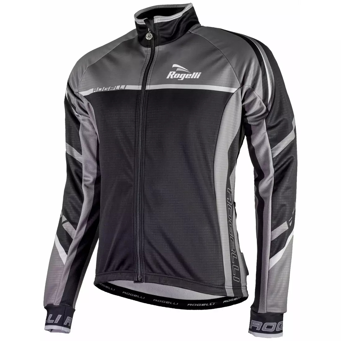 ROGELLI men's cycling jacket, softshell ANDRANO 2.0, black and gray 