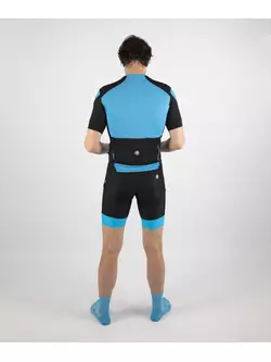 ROGELLI men's cycling shorts with braces RAPID black and blue