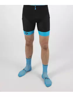 ROGELLI men's cycling shorts with braces RAPID black and blue