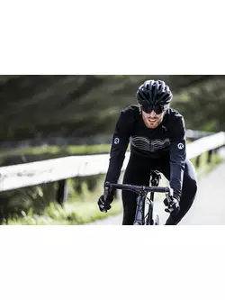 ROGELLI men's winter cycling jacket KALON black and white