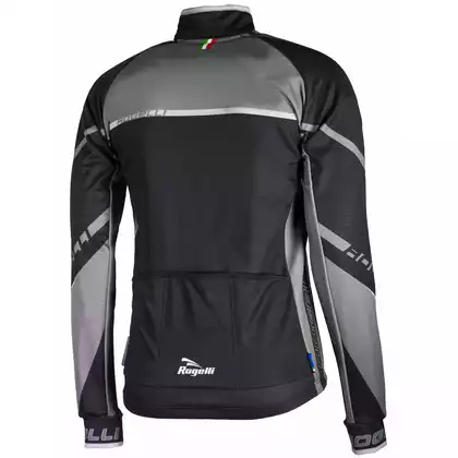 ROGELLI men's cycling jacket, softshell ANDRANO 2.0, black and gray 