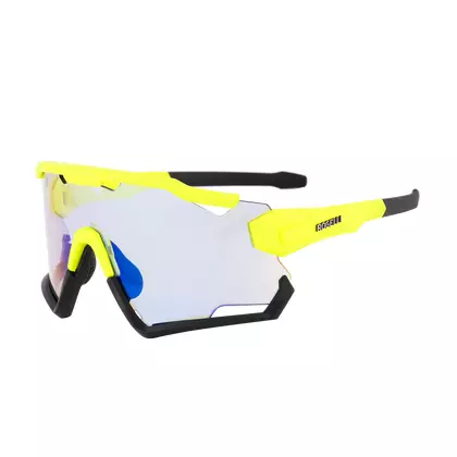 ROGELLI sports glasses with replaceable lenses SWITCH yellow fluorine