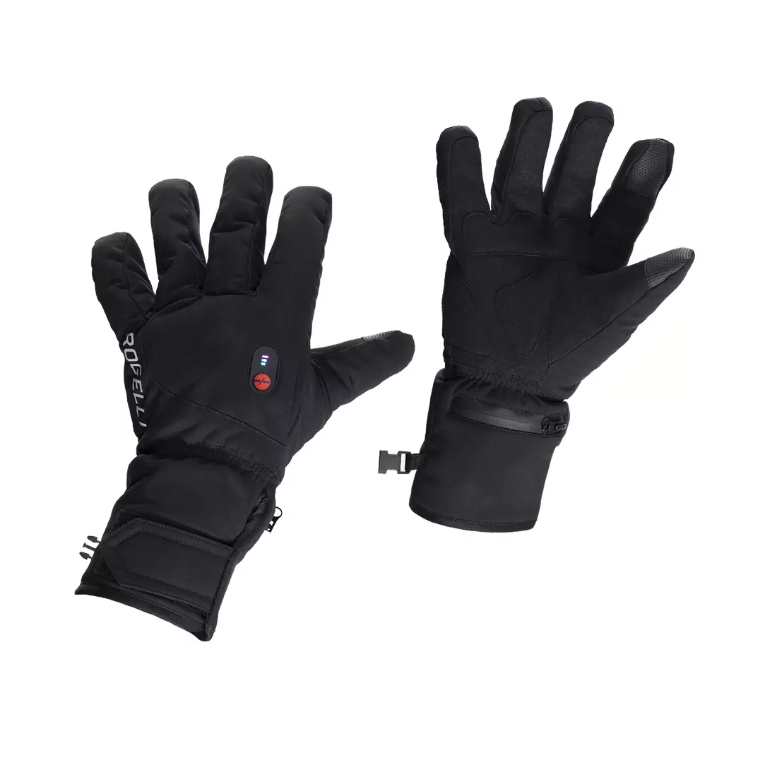 ROGELLI winter gloves with a heating system for men HEATED black