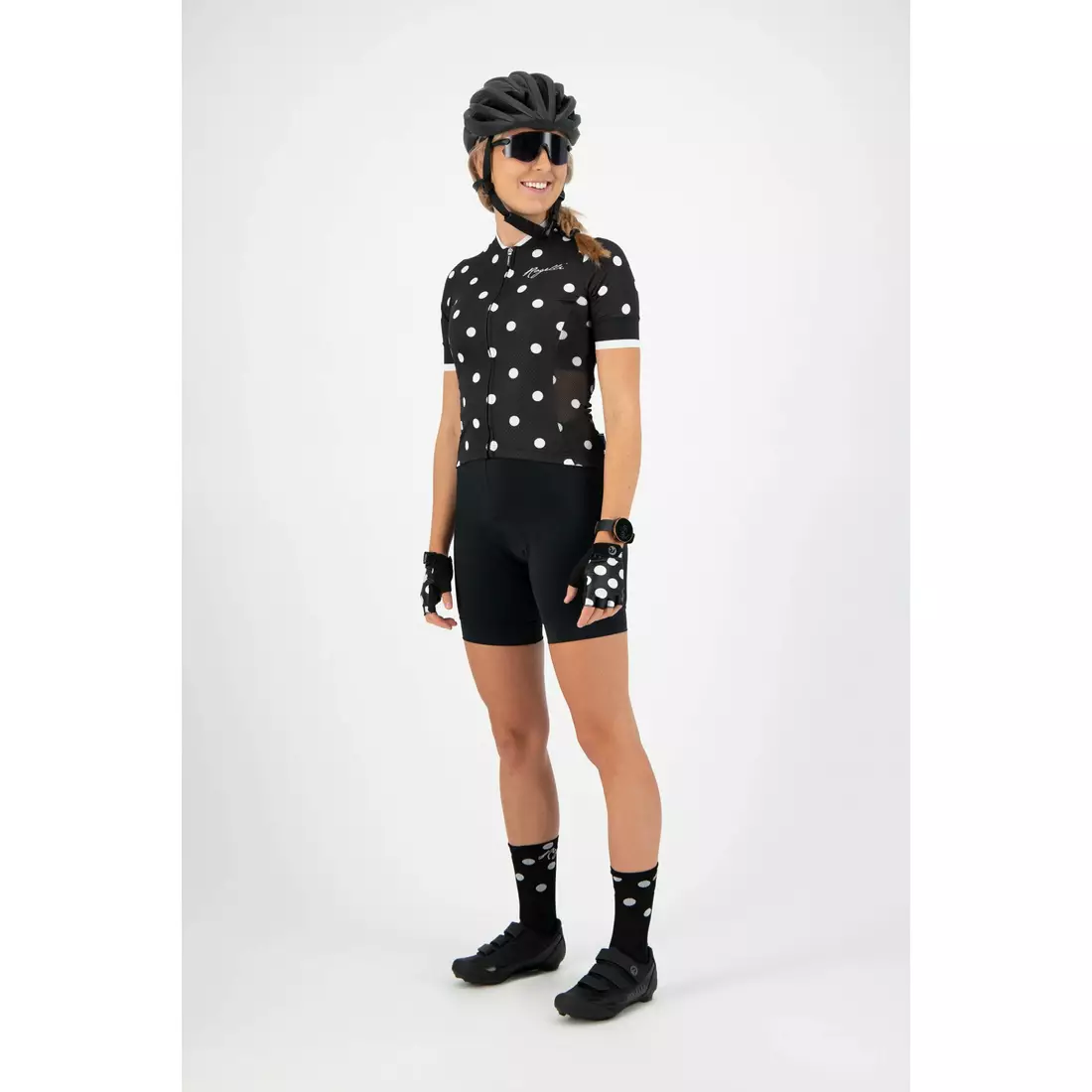 ROGELLI women's cycling jersey SPRINKLE black 010.060