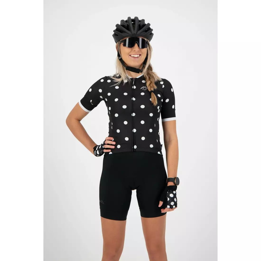 ROGELLI women's cycling jersey SPRINKLE black 010.060